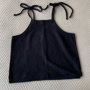 Madewell Black Tie-Strap Camisole